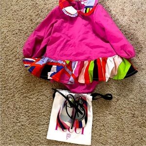 Emilio Pucci Pink Multicolor Kids Casual Dress